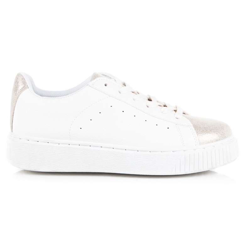 Sidotut käärmeprinttilenkkarit valkoinen