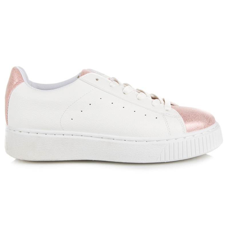 Sidotut käärmeprinttilenkkarit valkoinen