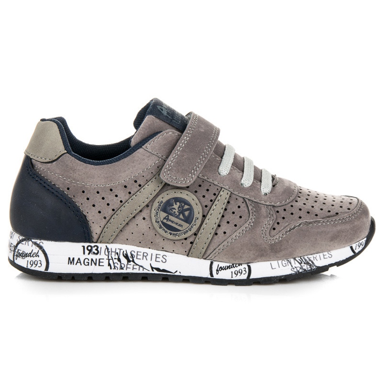 American Club Tennarit, joissa kuminauha ja tarranauha harmaa