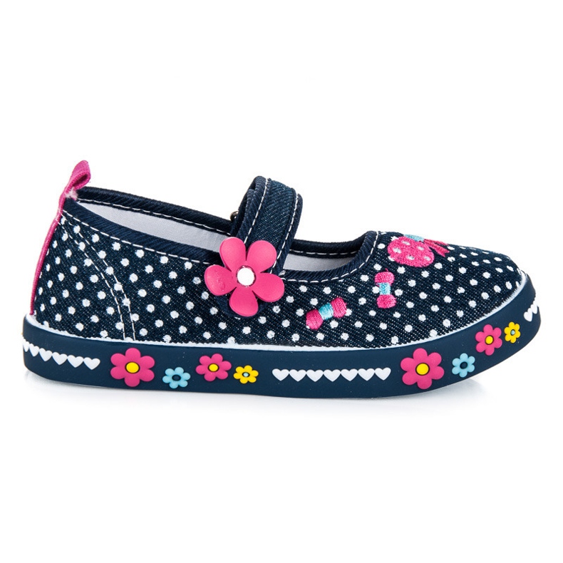 American Club Tummansiniset velcro-saappaat sininen