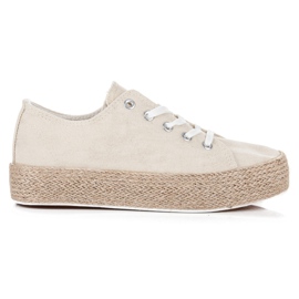 Beige espadrillit sidonnassa