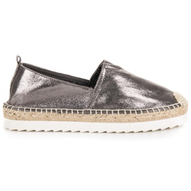 Grafiittiset slip-on espadrillit harmaa