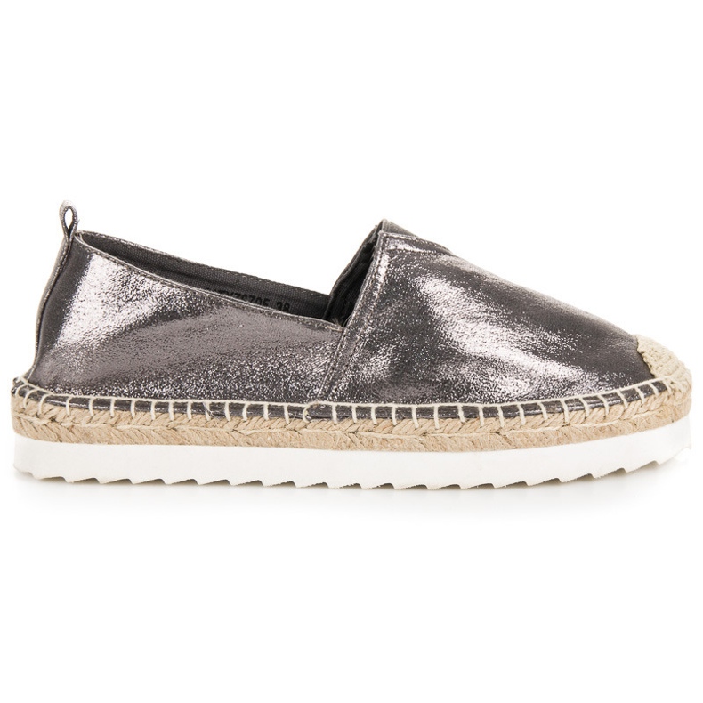 Grafiittiset slip-on espadrillit harmaa