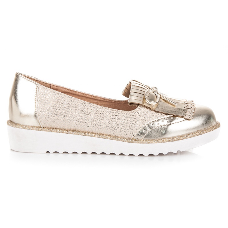 Mokasiinit vices-alustalla keltainen