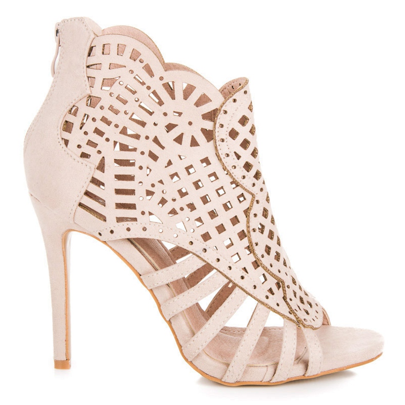 Seastar Harjatut sandaalit vetoketjulla ruskea