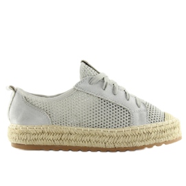 Harmaat espadrillit tennarit BB06P Harmaa