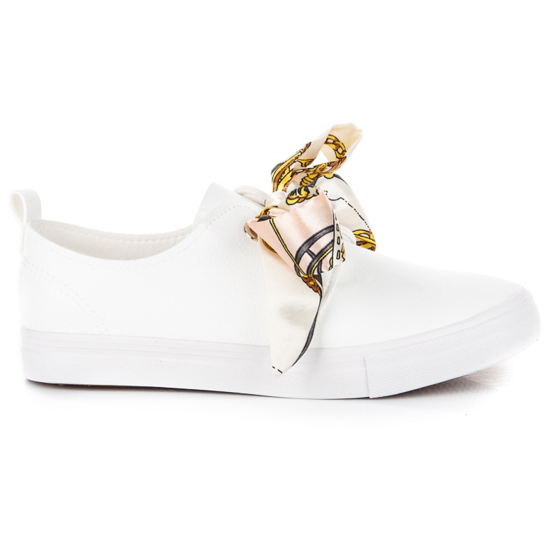 Seastar Tyylikkäät lenkkarit sidottuna nauhalla valkoinen