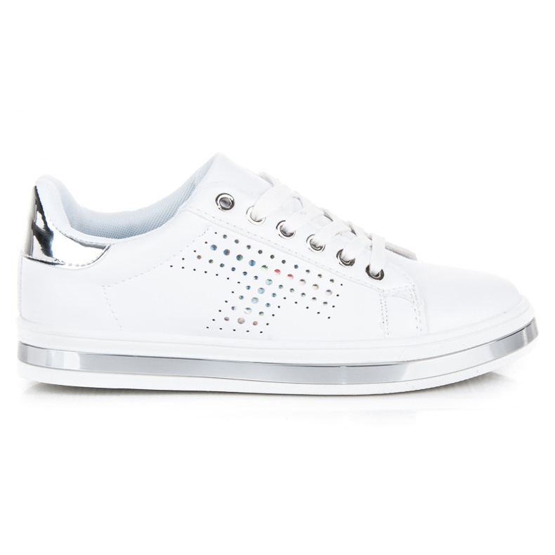 Valkoiset tennarit hologrammilla valkoinen