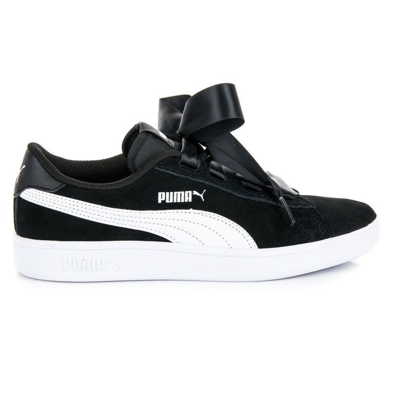Puma Smash V2 Ribbon Jr musta