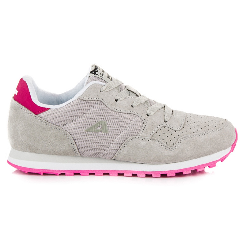 American Club Amerikkalaiset nahkaiset urheilukengät harmaa