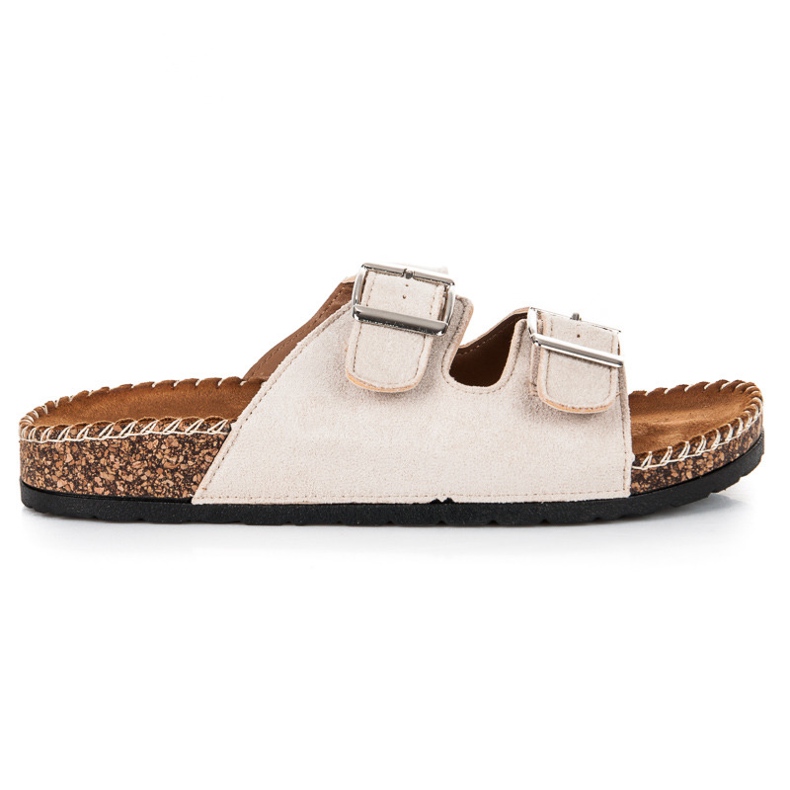 Seastar Mokkanahkaiset tossut soljilla ruskea