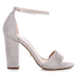 Seastar Mokkanahkasandaalit pylväässä harmaa Seastar Mokkanahkasandaalit pylväässä harmaa