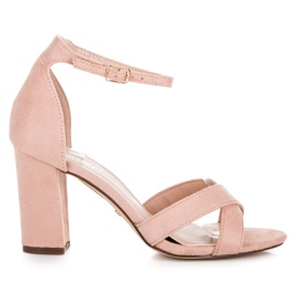 Seastar Vaaleanpunaiset korkokengät sandaalit vaaleanpunainen