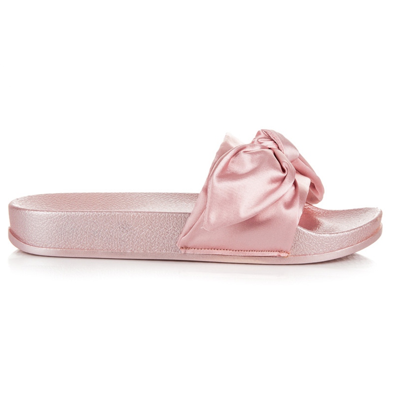 Via Giulia  Vaaleanpunaiset tossut rusetilla vaaleanpunainen