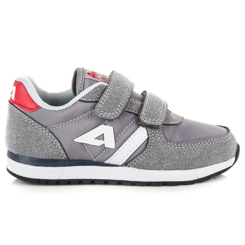 American Club Suede Leather Sneakers American harmaa