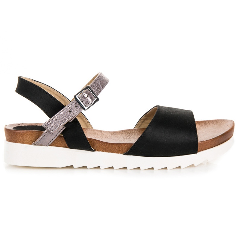 Mokkanahkaiset vinceza-sandaalit musta