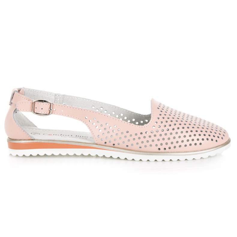 Harjatut vinceza-sandaalit vaaleanpunainen