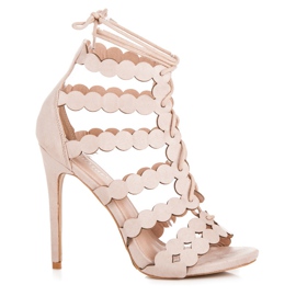 Seastar Sidotut sandaalit tikka-korkolla ruskea Seastar Sidotut sandaalit tikka-korkolla ruskea