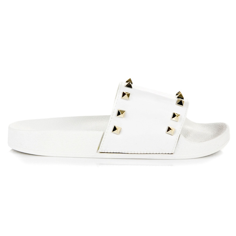 Valkoiset tossut strassit valkoinen