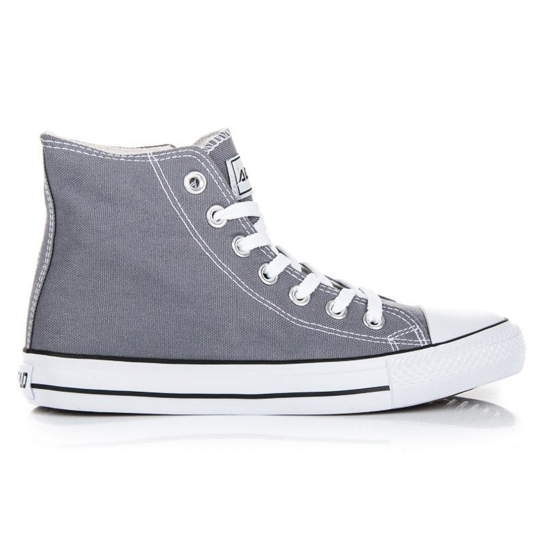 Nauhalliset lenkkarit nilkan yläpuolella harmaa