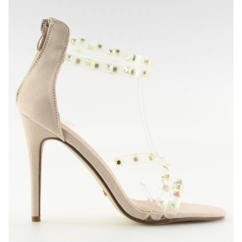 Beige sandaalit silikonihihnat