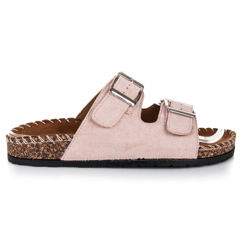 Seastar Mokkanahkaiset tossut soljilla ruskea