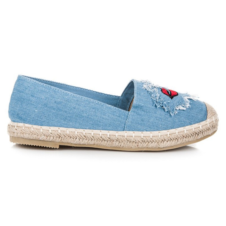 Bestelle Denim espadrillit laastareilla sininen