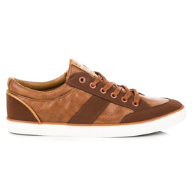 Sidotut urheilujalkineet ruskea