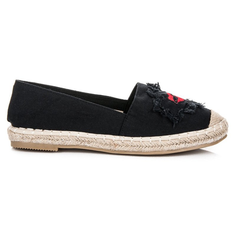 Bestelle Mustat espadrillit laastareilla