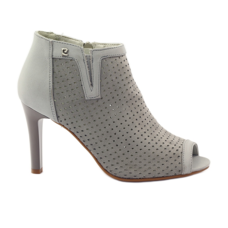 M.Daszyński Harjakattoiset saappaat, joissa Daszyński-nahkaosa harmaa