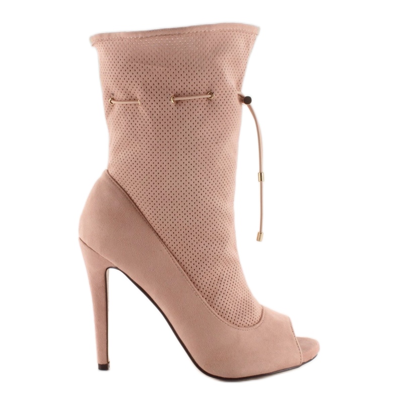 Avokärkiset saappaat SY15 Pink vaaleanpunainen