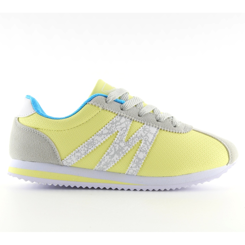 Erittäin mukavat urheilukengät B683 keltainen sininen harmaa