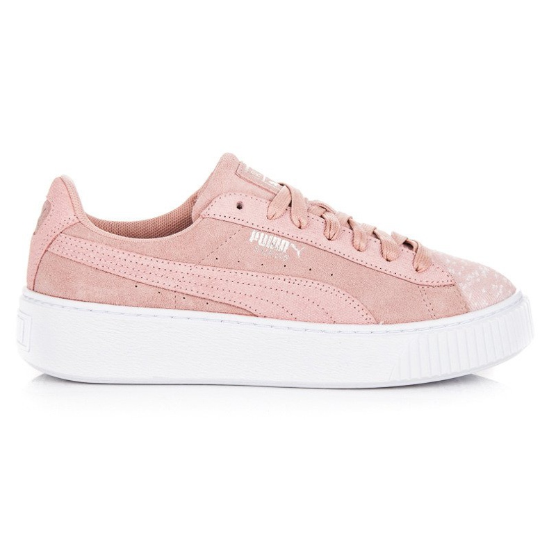 Puma Suede Platform Pebble WN`S vaaleanpunainen