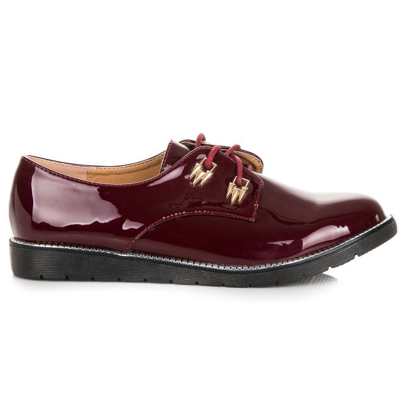 Best Shoes Lakatut matalat kengät punainen