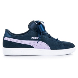 Puma smash V2 ribbon jr sininen