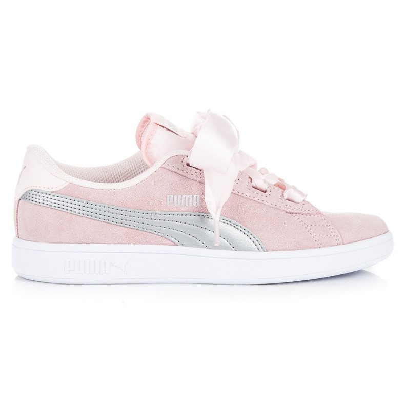 Puma smash V2 ribbon jr vaaleanpunainen Puma smash V2 ribbon jr vaaleanpunainen