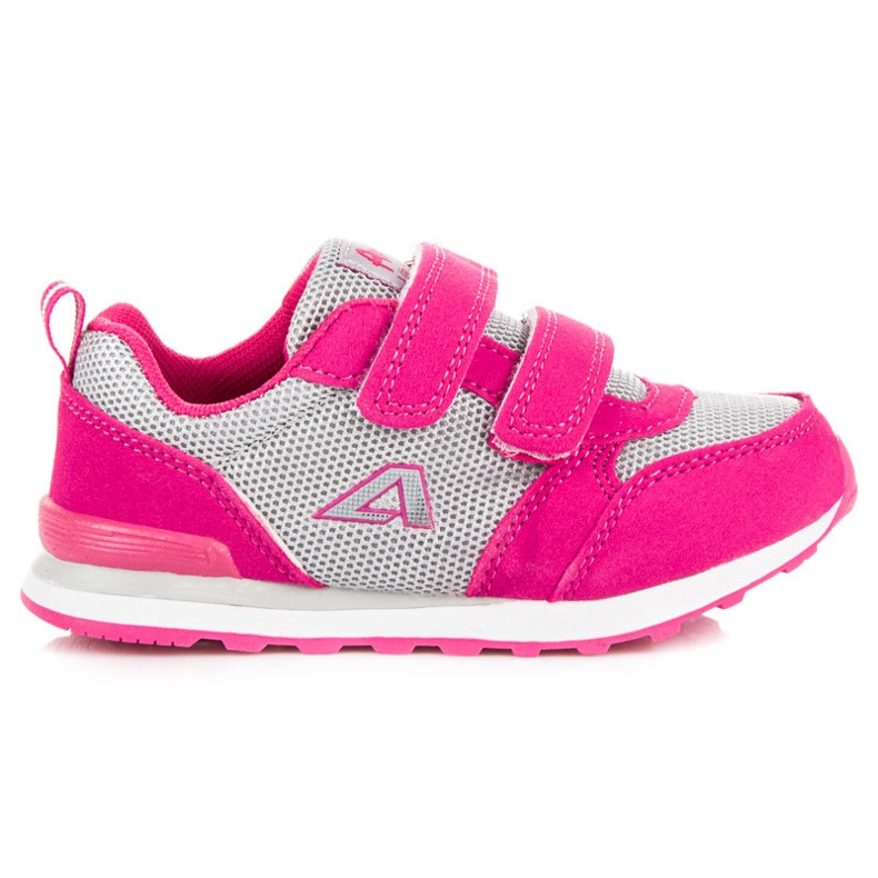 American Club Vaaleanpunainen jalkine Velcro Americanilla