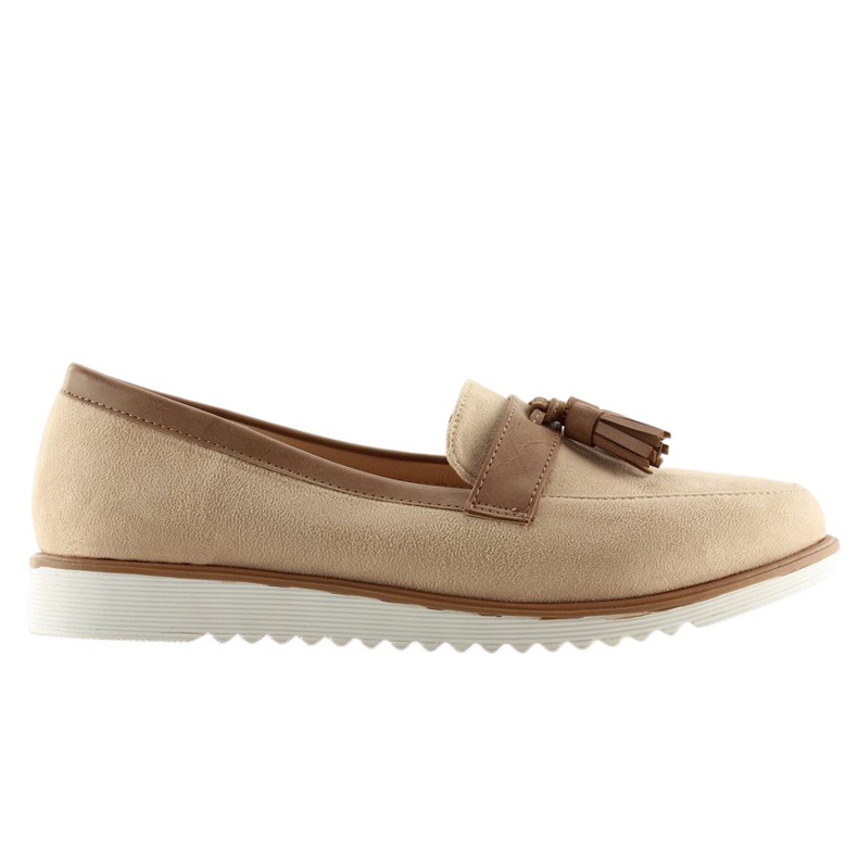 Naisten beige-loaferit 9167 Beige