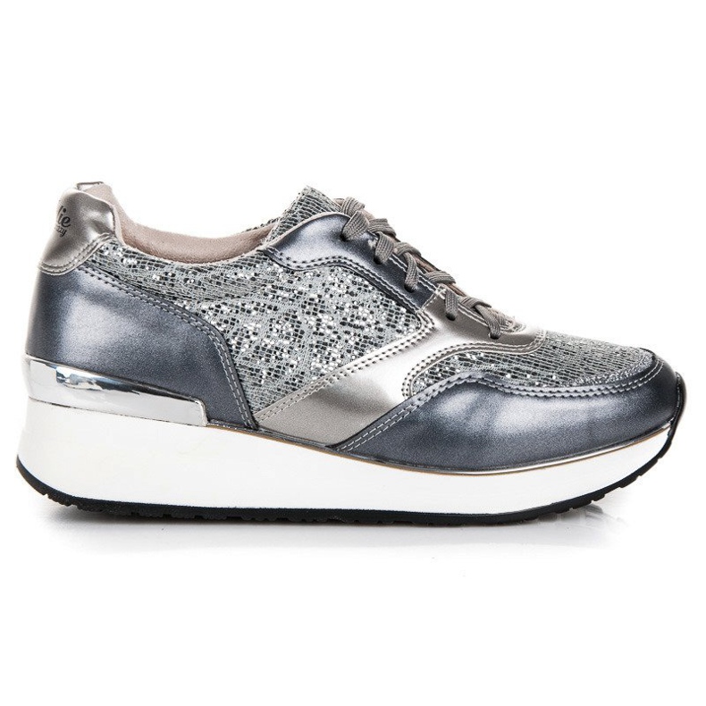 Kylie Urheilukengät glitterillä harmaa