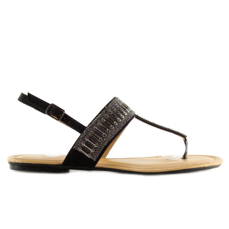 Mustat sandaalit kivillä musta 6700 Musta