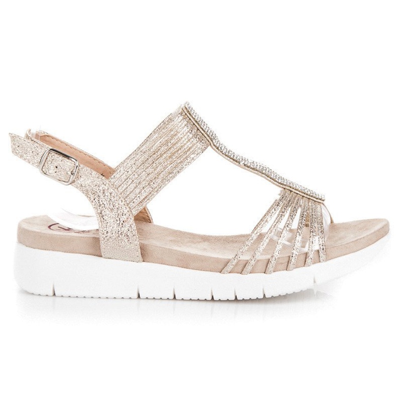 Kylie Sandaalit kristallien kanssa keltainen