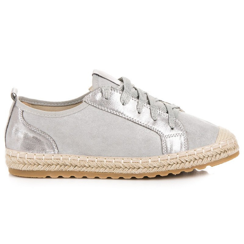 Seastar Nauhalliset mokkanahkaiset espadrillit harmaa