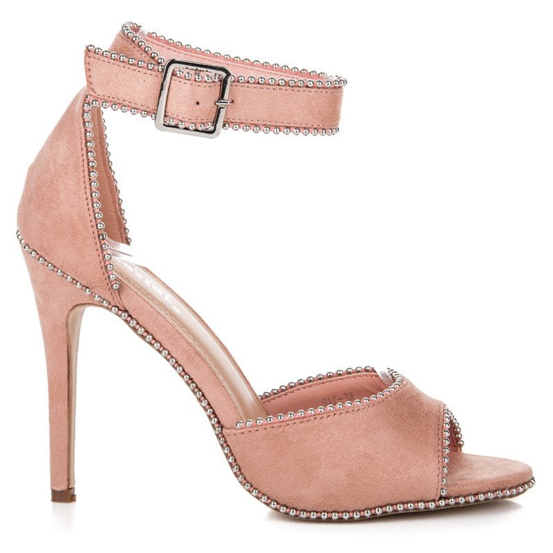 Seastar Mokkanahkasandaalit korkokengissä vaaleanpunainen Seastar Mokkanahkasandaalit korkokengissä vaaleanpunainen