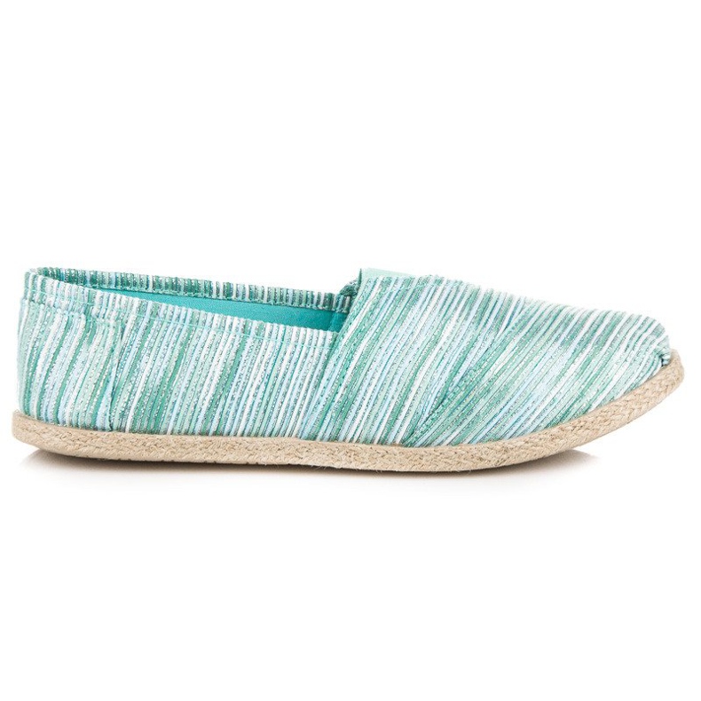 Ribbed espadrillit vihreä