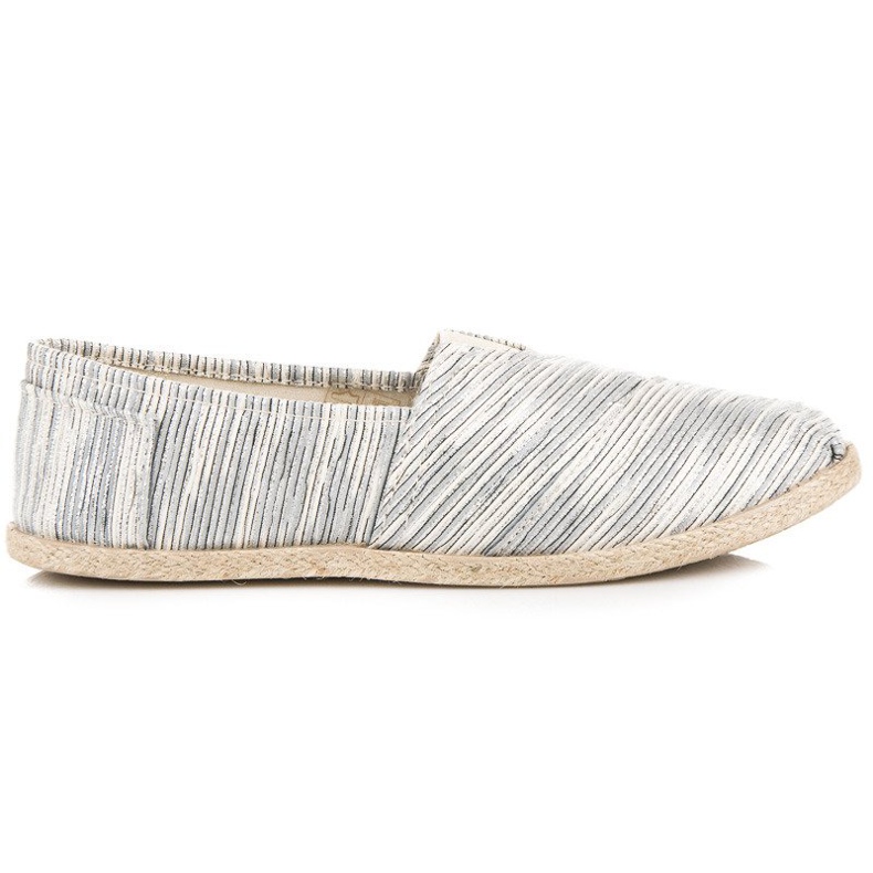 Ribbed espadrillit harmaa