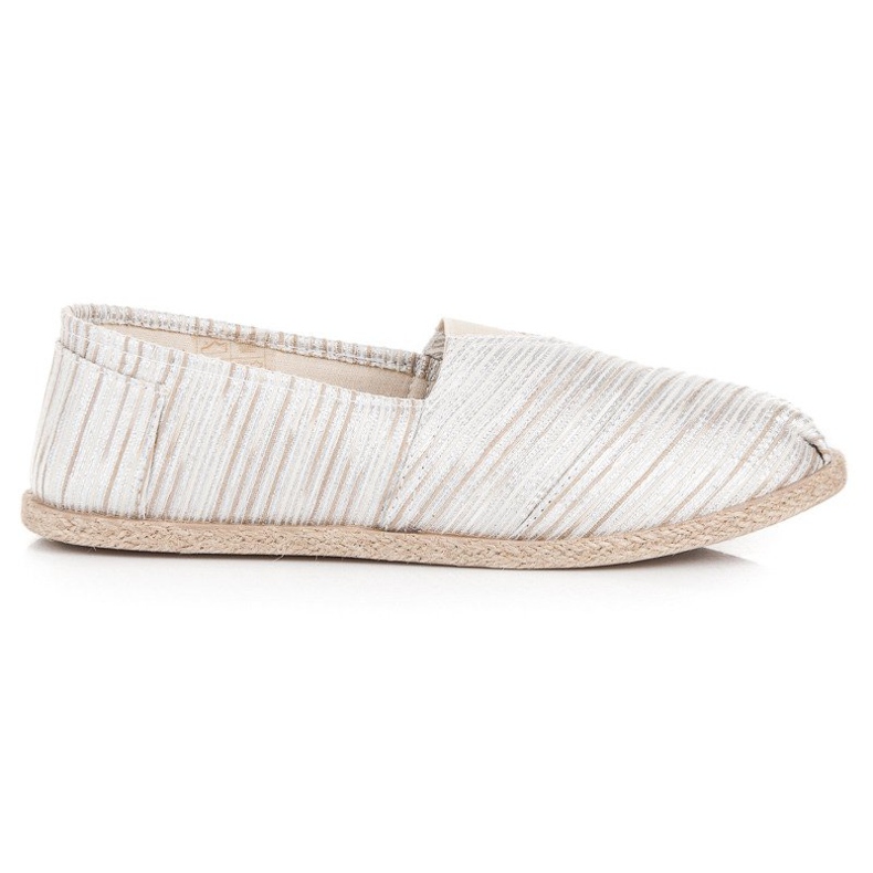Ribbed Espadrilles ruskea
