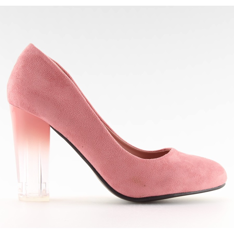 Pumps korkokengät ombre pinkki 889-6 Pink vaaleanpunainen