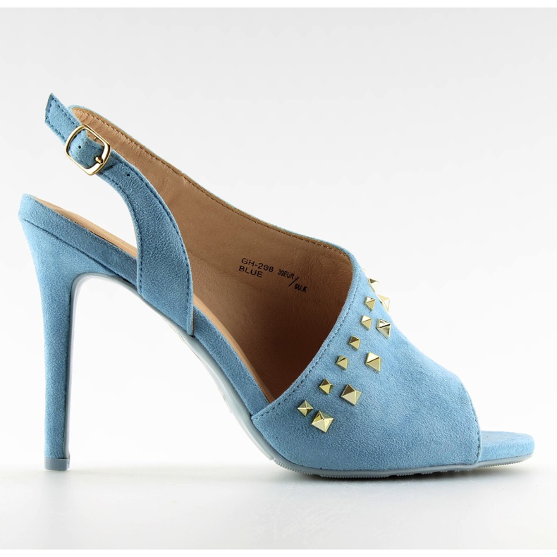 Sandaalit korkokengät epäsymmetrinen sininen