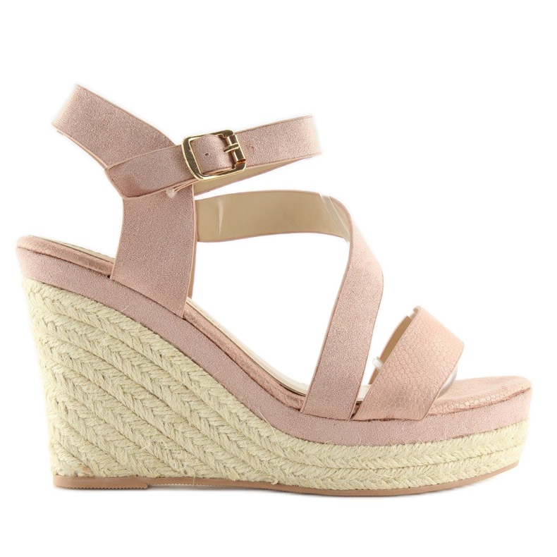 Espadrillit kiiloissa pinkki 333-8 Pink vaaleanpunainen