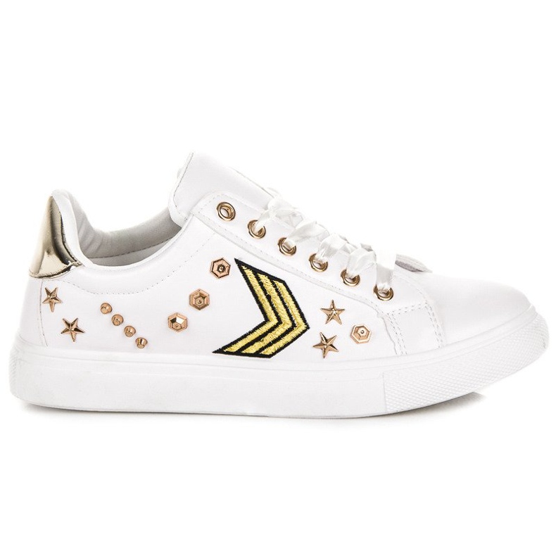 Muodikkaat sotilaalliset lenkkarit valkoinen